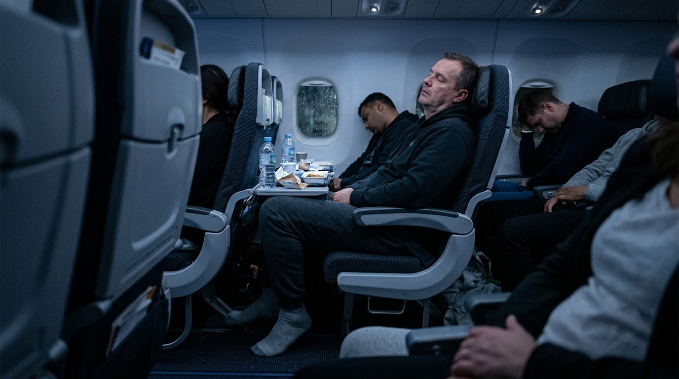 Neglecting Hydration and Movement During Long-Haul Flights