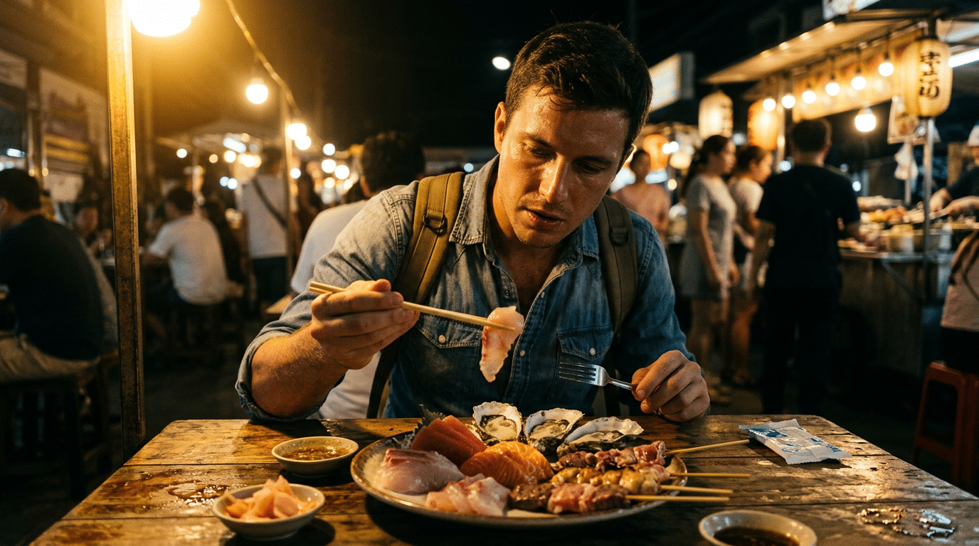 Eating Raw or Undercooked Seafood and Meats