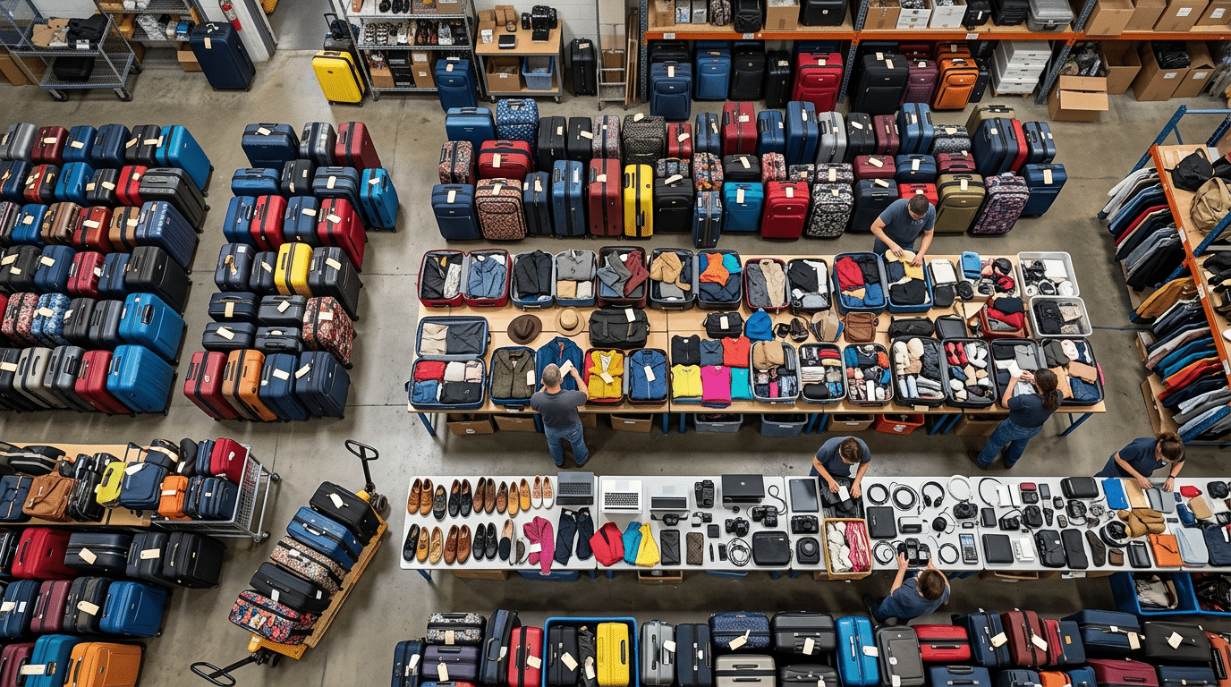 The Unclaimed Baggage Industry and Auction Sales
