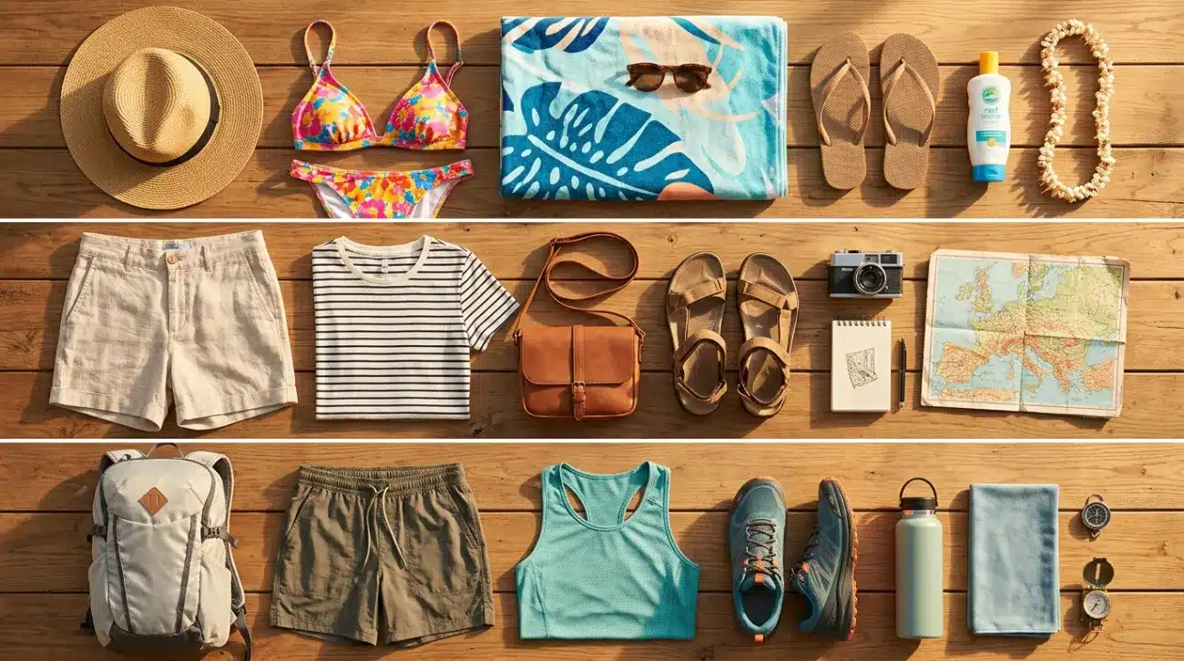 Comparing Warm Climate Travel Styles at a Glance