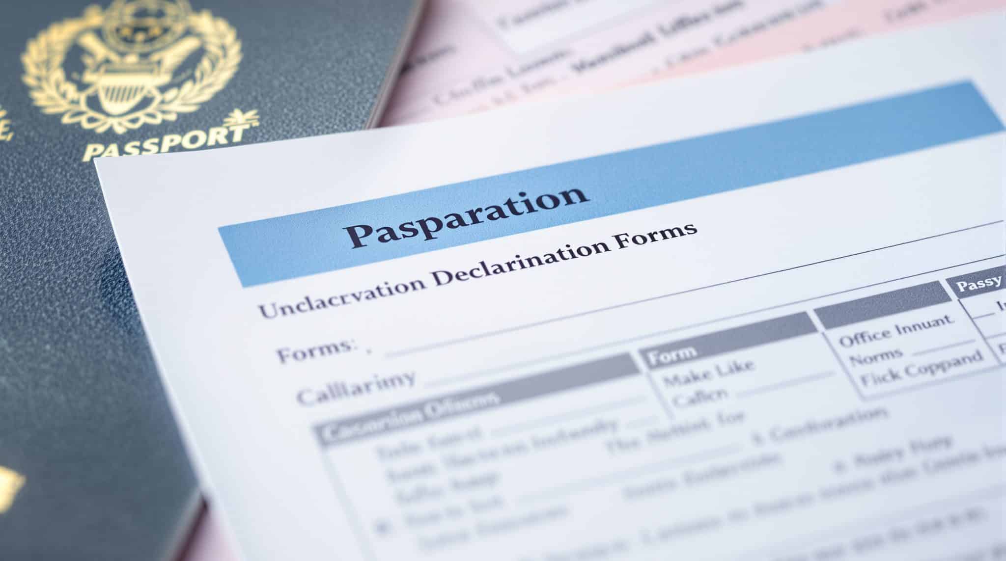 Passport and Declaration Forms Under Scrutiny